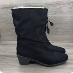 Vtg ‘82 Cobbie Zipper Front Waterproof Faux Fur Lined Winter Boots Size 8 1/2N